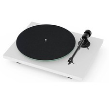 Pro-Ject T1 EVO BT White Satin TT w/Ortofon OM10, Bluetooth  Phono Pre-Amp