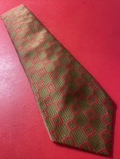 Vintage EUC 60s 70s Cognizanti Woven Polyester Wide Tie Mod Disco Geometric
