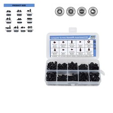 Complete 400PCS Assortment of Computer Screws - Essential for Builders Repair