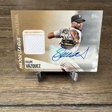 2019 Topps Series 2 Felipe Vazquez Major League Material #/50 Patch Auto Pirates
