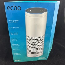 Amazon Echo Personal Assistant Bluetooth with Alexa Voice Control White TESTED