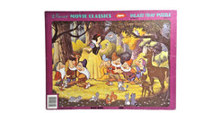 Vintage Disney Jaymar Snow White Inlaid Tray Puzzle 30 Piece Movie Classics