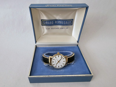 1979 Girard Perregaux 17J Gyromatic Wristwatch w Original Box