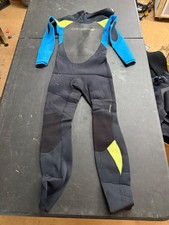 O  Neill Full Wetsuit Black Blue Green Back Zip Youth Small
