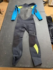 O’Neill Full Wetsuit Black Blue Green Back Zip Youth Small