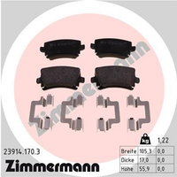 Zimmermann BremsbelÄGe Audi A3 TT Skoda Superb 3V3 VW Golf Passat Seat Leon 5F1