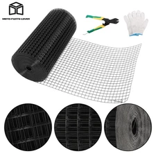 Welded Wire Fence Vinyl Coated Chicken Rabbit Mesh Hardware Cloth 16 Gauge 1"x1"