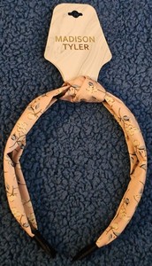 Madison Tyler Peach Yellow Blue Floral Fabric Headband for Women