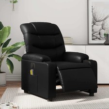 Electric Massage Recliner Chair Black