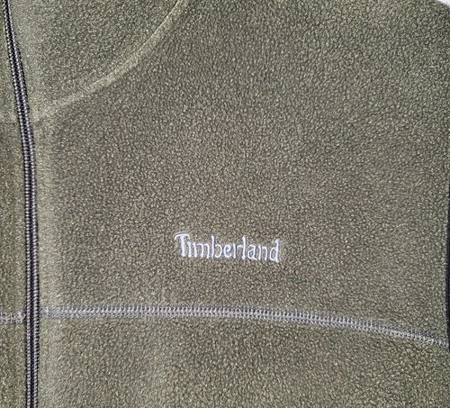 Timberland Mens Full Zip Fleece Vest Green Size Medium - Picture 2 of 8
