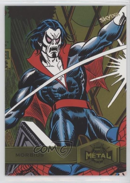 2022 Upper Deck Marvel Metal Universe Spider-Man Yellow Light FX Morbius 9cr