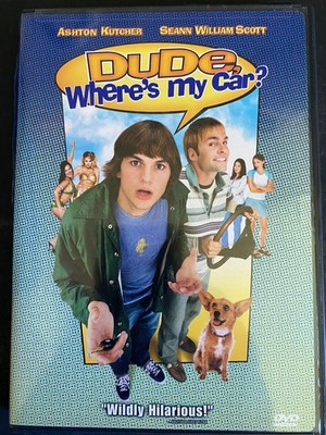 Dude, Where's My Car? DVD 2001 Ashton Kutcher Seann William Scott Widescreen