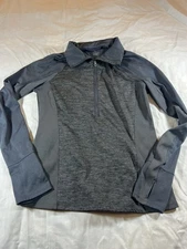 Layer8 Performance Quick Dry Ladies Size Small Full Zip Jacket Zip Pockets Gray