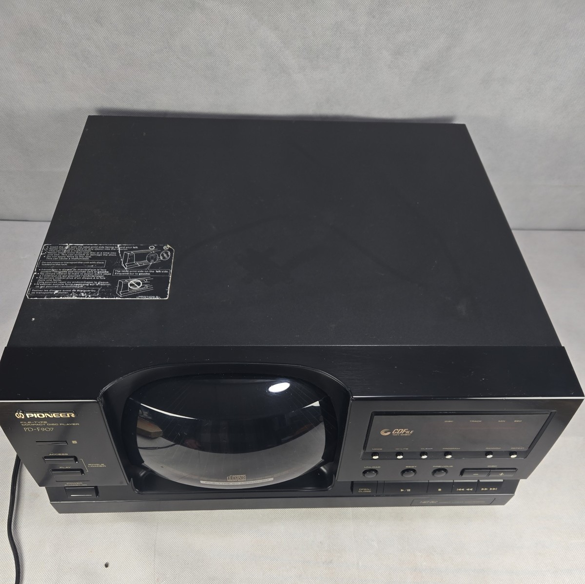 Pioneer PD-F907 101-Disc CD Changer Player Carousel TESTED WORKS