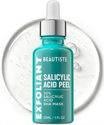 PURE SALICYLIC ACID 20% STRENGTH - ACNE SCARS CHEMICAL PEEL, 1OZ BEAUTISTE