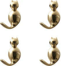 Decorative Wall Hooks Cute Cat, Coat Hooks Wall Mount for Hanging Key Purse H...