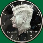 2000-S Silver Proof Kennedy Half Dollar Proof PF Coin #42108