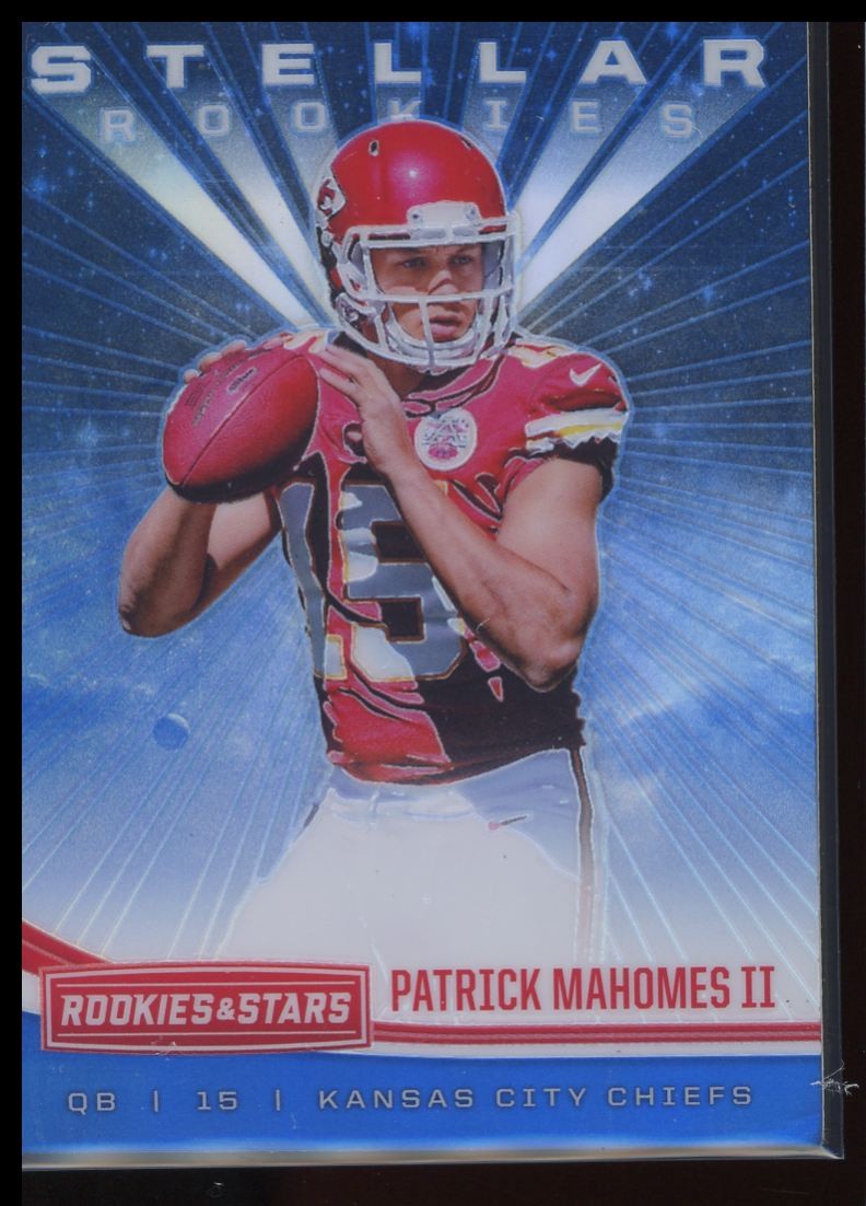 Patrick Mahomes II 2017 Panini Stellar Rookies Stars Prizm RC #5 Rookie Card