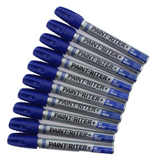 10-PACK / MARKAL 96934 Paint-Riter WET SURFACE - Liquid Paint Marker - BLUE
