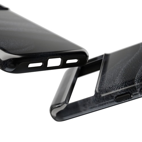 Black Pleated Fabric-look Tough Phone Case - iphone, Samsung galaxy, Goog Pixel - Picture 122 of 235