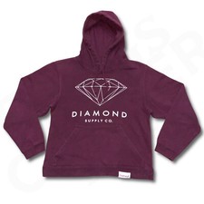 Diamond Supply Co Hoodie Men's XS OG Script Logo Pullover Fleece Sweatshirt