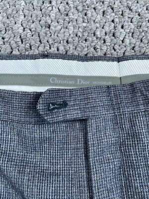 VTG Christian Dior Double Pleated Wool Pants Men's 38 x 31