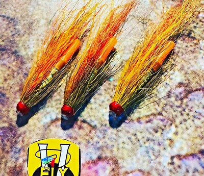 3 V Fly 1/2 3/4 & 1 Inch UV Alistair Cascade Copper Salmon Tube Flies & Hooks