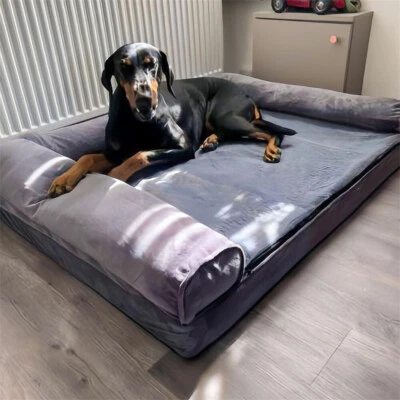 L-XXL Hundebett Orthopädisches Hundebett Sofa mit Abnehmbarem Waschbarem Bezug - Bild 1 von 4