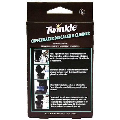 Twinkle Automatic Drip Coffee Maker Cleaner / Descaler | eBay