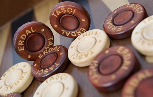 Backgammon Genius hecho a mano | Madera + nácar | Regalo de lujo 20,5"🎁 - Imagen 16 de 16