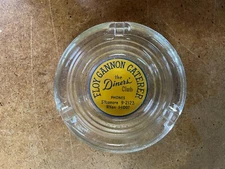 ADVERTISING ASHTRAY Eloy Gannon catering food service DINER'S CLUB restaurant