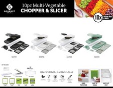 10-Piece Vegetable Chopper, Spiralizer, Slicer Multi-Functional Chopper