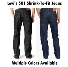 Levis 501 Original Fit Jeans Straight Leg Button Fly  Multiple Colors AUTHENTIC