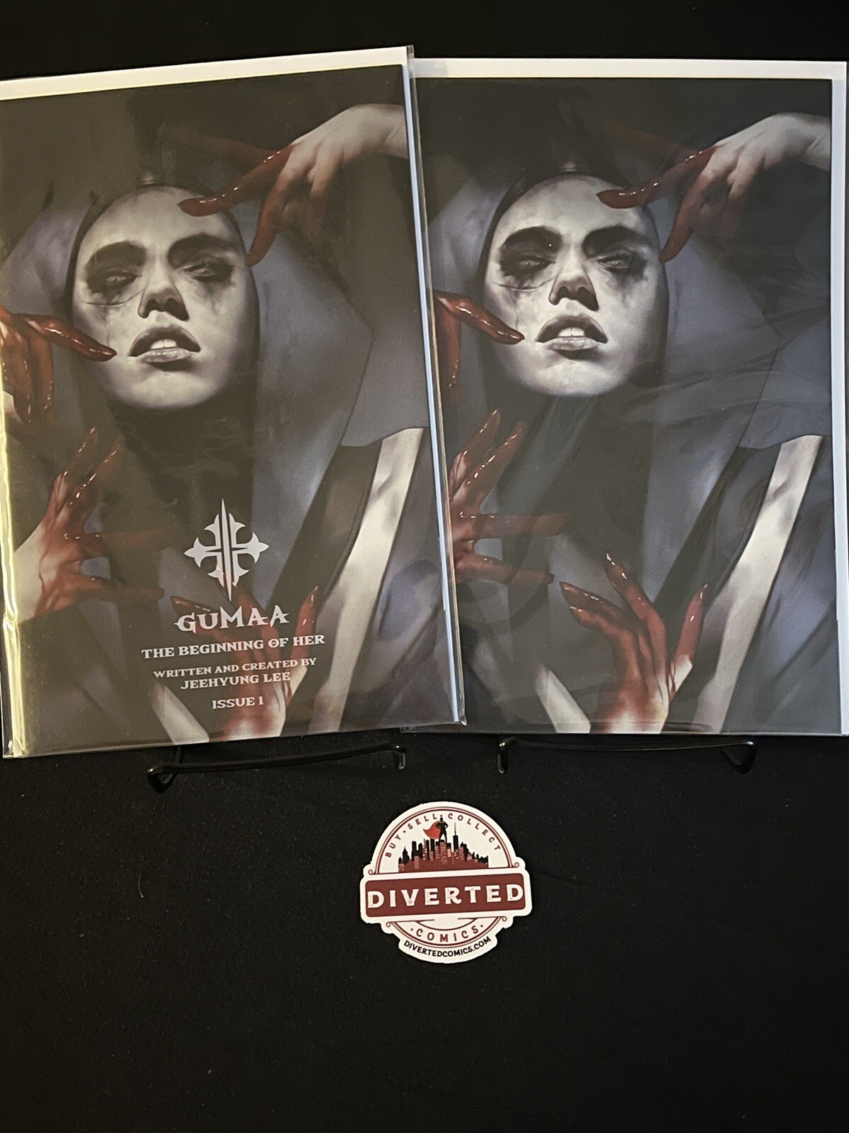 Gumaa The Beginning of Her 1 Kickstarter Oliver Trade/Virgin Set! Rare