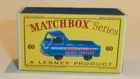 Matchbox Lesney No 60  MORRIS J2 PICK-UP Repro  Box  style D