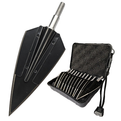 12Stücke Pfeilspitzen spitzen 2Klingen 150Grain Broadhead Box Armbrustbolzen