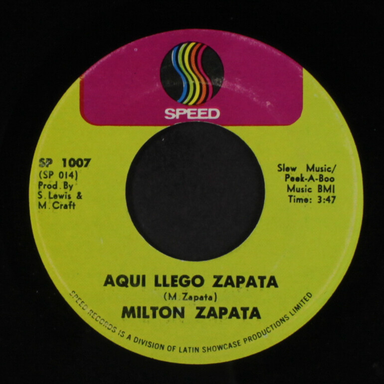 MILTON zapata: sweet soul music / aqui llego zapata Speed Records