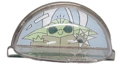 Disney Pin Star Wars Mandalorian Grogu Tap Tap 3D Dome #157711 New Free Ship