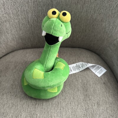 Disney Jungle Book Snake Plush Toy KAA 9'' Green Stuffed Animal