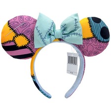 Disney Parks Sally Patchwork Ears Nightmare Before Christmas Minnie Headband