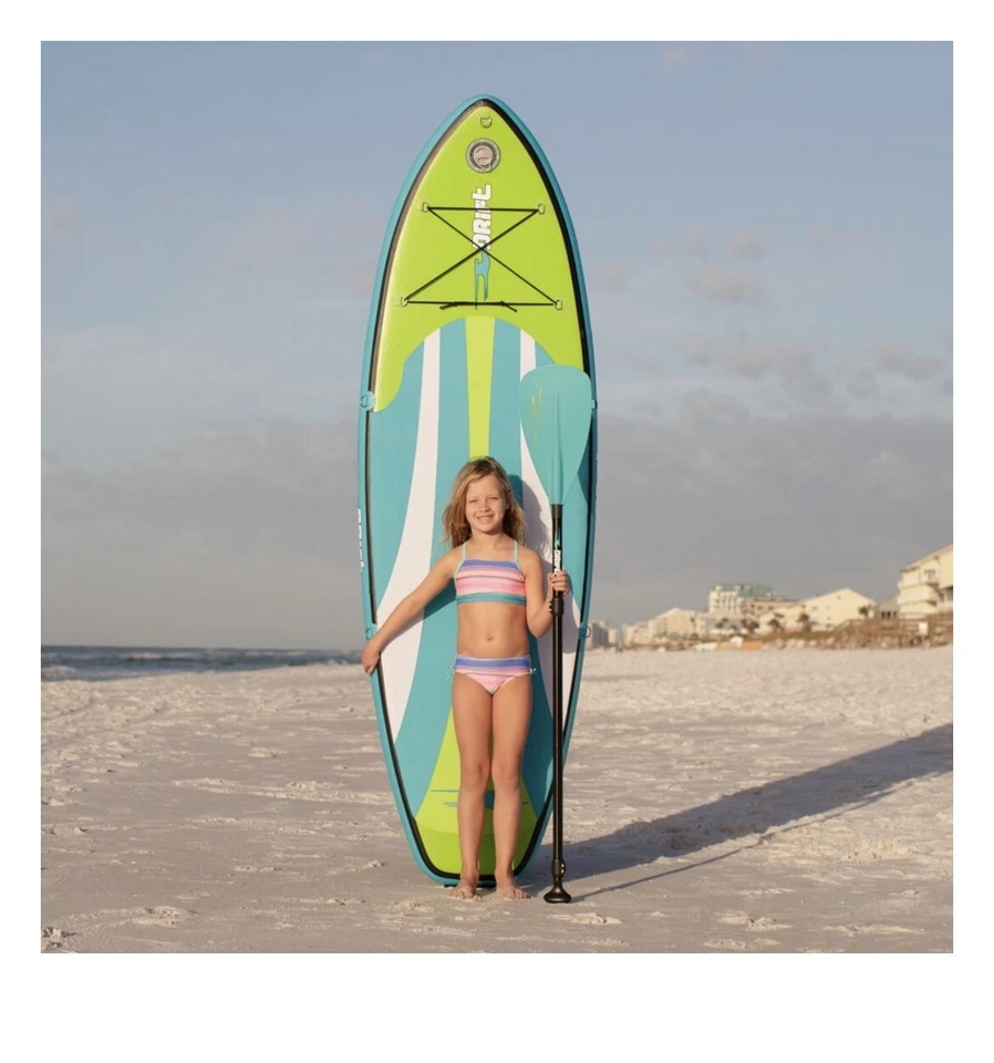 Drift Kid's super stable Inflatable Stand Up Paddle Board, 8’x28”x5’ NEW IN BOX - Image 4 of 4