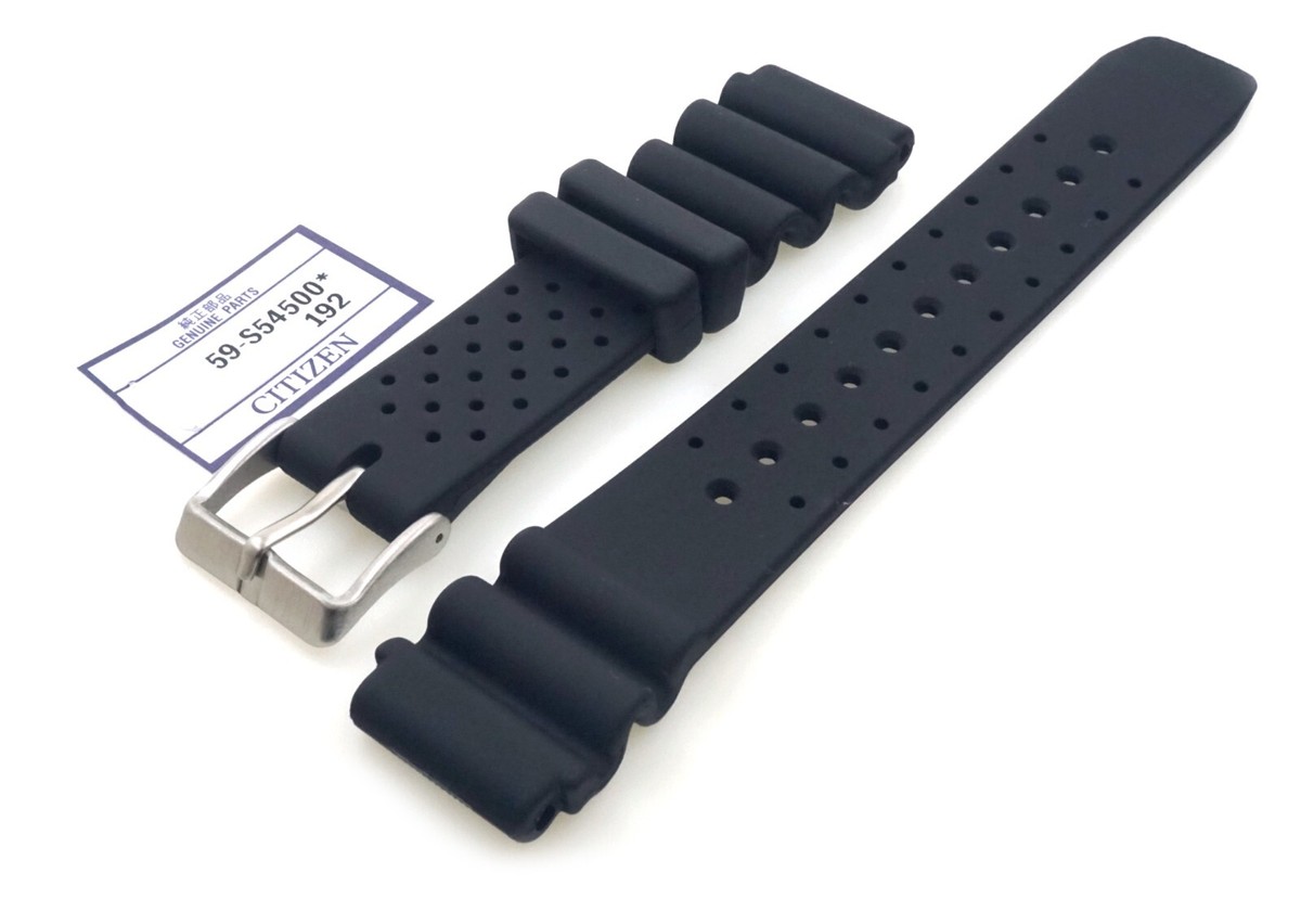Original Citizen 20mm Black Rubber Diver Band for Promaster Fugu