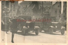 Photo, WW2, heavy trucks at a parade N 50045