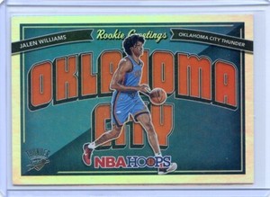 2022-23 Panini Hoops NBA JALEN WILLIAMS RC ROOKIE GREETINGS #12 HOLO THUNDER