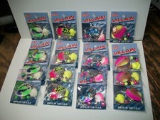 lot of 16 - VILLAIN Worm Harness - Single Blade Double Hook with Float - T3lot#4