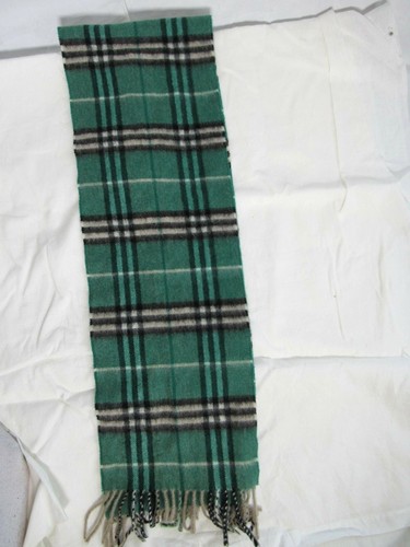 Authentic Burberry Green Check Cashmere 