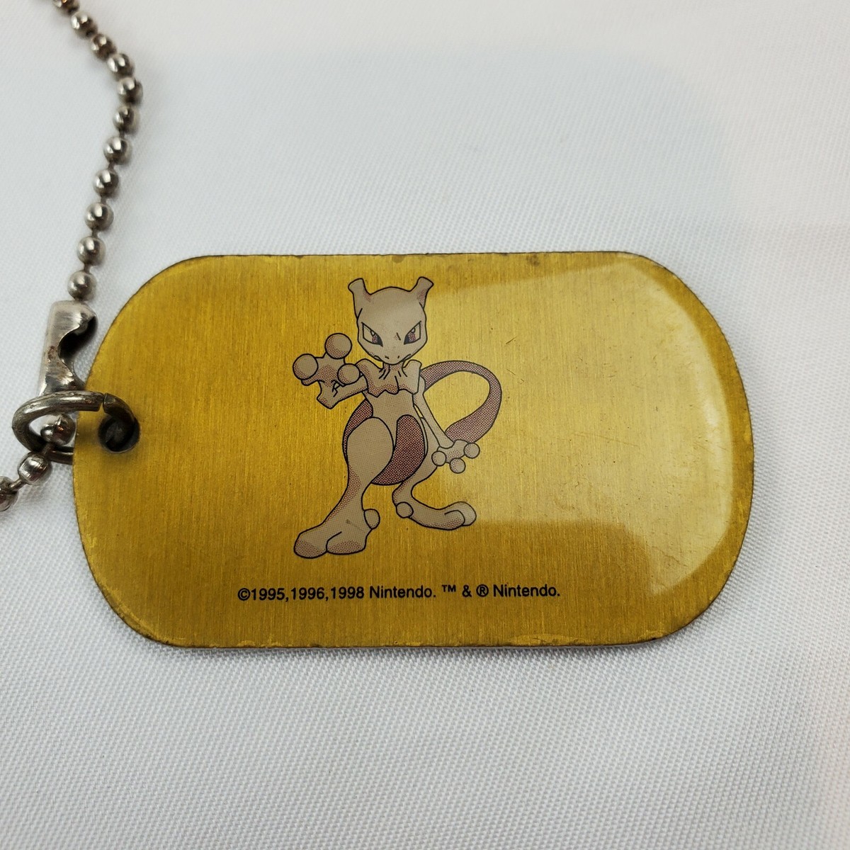 Pokemon Mewtwo #150 Collectible Dogtag Original 1998 Nintendo Rare