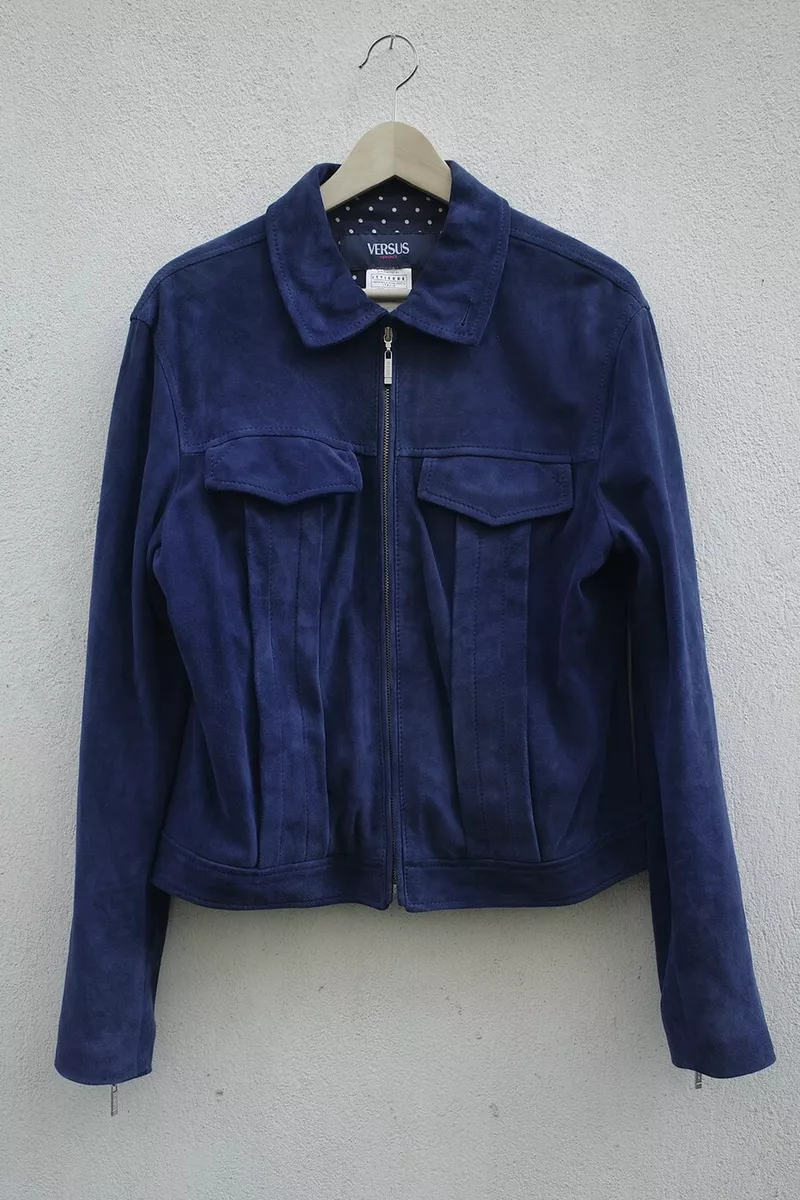 Versace suede best sale jacket