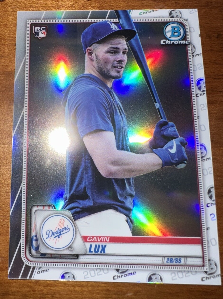 2020 Bowman Chrome SSP Image Photo Variation Gavin Lux Rookie RC Dodgers