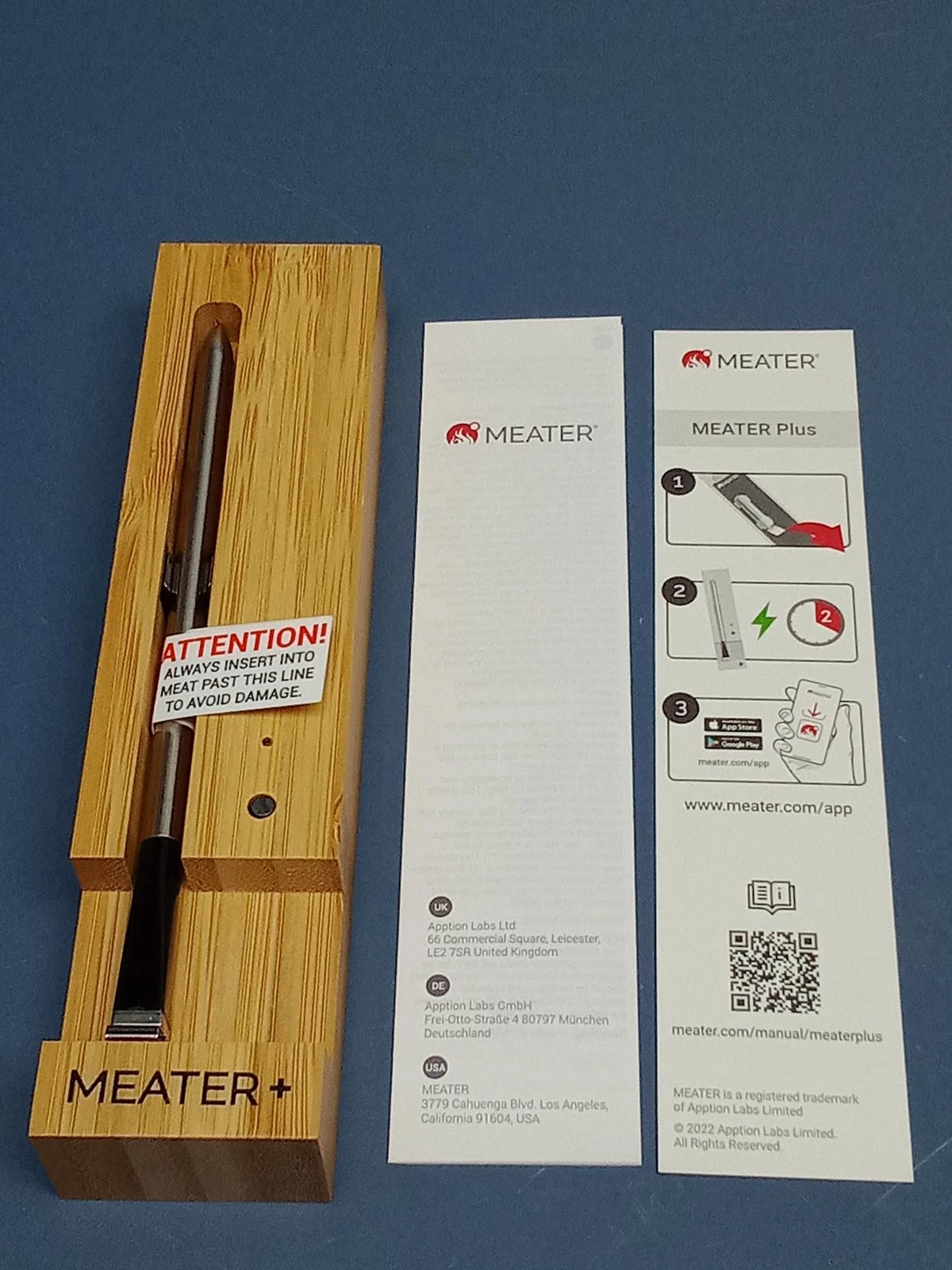 MEATER Plus Smart Meat Thermometer with Bluetooth 165ft Wireless Long Range